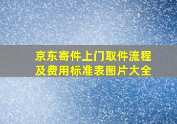 京东寄件上门取件流程及费用标准表图片大全