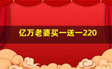 亿万老婆买一送一220