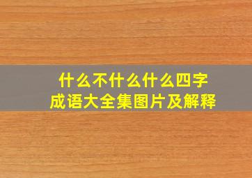 什么不什么什么四字成语大全集图片及解释