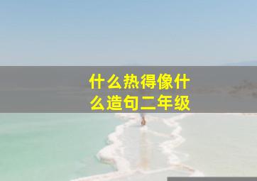 什么热得像什么造句二年级