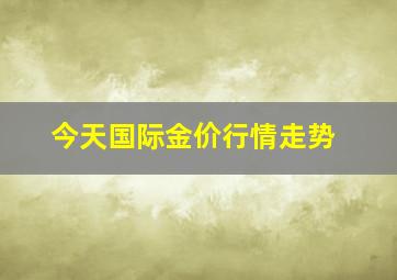 今天国际金价行情走势