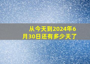 从今天到2024年6月30日还有多少天了