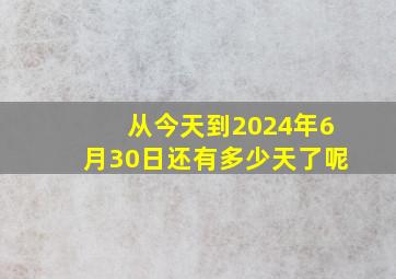 从今天到2024年6月30日还有多少天了呢