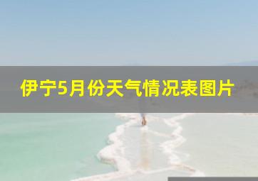 伊宁5月份天气情况表图片