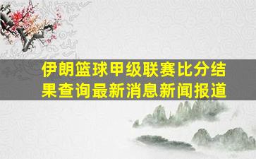 伊朗篮球甲级联赛比分结果查询最新消息新闻报道