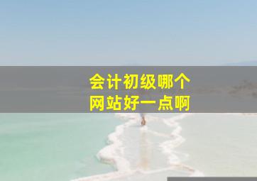 会计初级哪个网站好一点啊