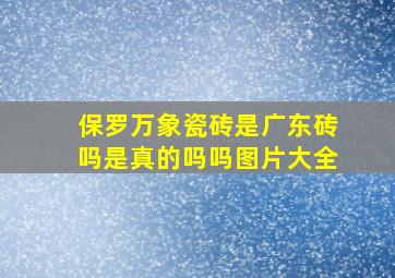 保罗万象瓷砖是广东砖吗是真的吗吗图片大全