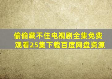 偷偷藏不住电视剧全集免费观看25集下载百度网盘资源