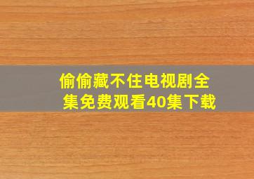 偷偷藏不住电视剧全集免费观看40集下载