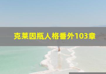 克莱因瓶人格番外103章