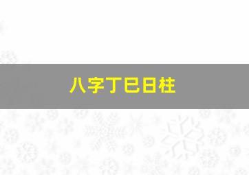 八字丁巳日柱