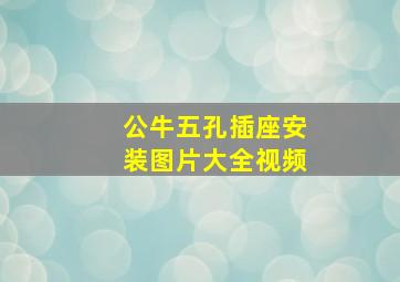 公牛五孔插座安装图片大全视频