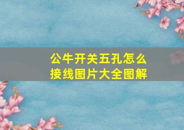 公牛开关五孔怎么接线图片大全图解