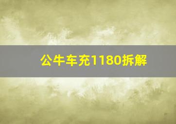 公牛车充1180拆解