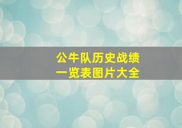 公牛队历史战绩一览表图片大全