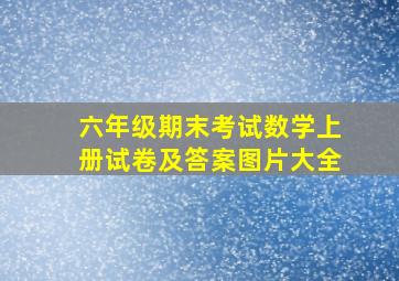 六年级期末考试数学上册试卷及答案图片大全