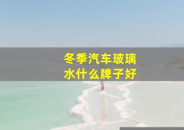 冬季汽车玻璃水什么牌子好