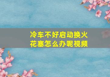 冷车不好启动换火花塞怎么办呢视频