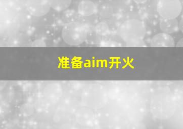 准备aim开火