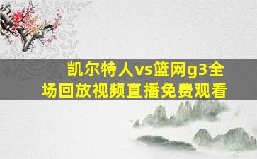 凯尔特人vs篮网g3全场回放视频直播免费观看