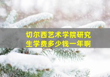 切尔西艺术学院研究生学费多少钱一年啊