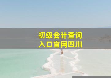 初级会计查询入口官网四川