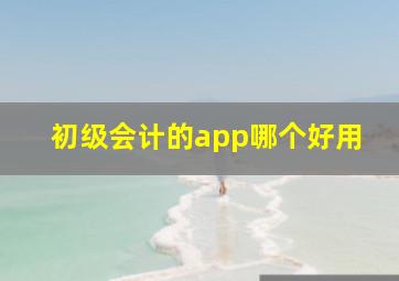 初级会计的app哪个好用