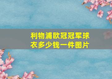 利物浦欧冠冠军球衣多少钱一件图片