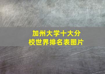 加州大学十大分校世界排名表图片