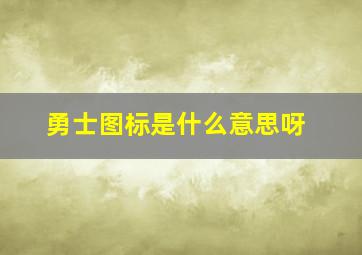 勇士图标是什么意思呀