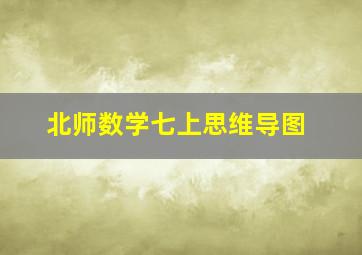 北师数学七上思维导图