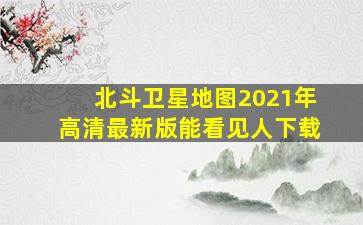 北斗卫星地图2021年高清最新版能看见人下载