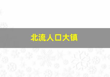 北流人口大镇