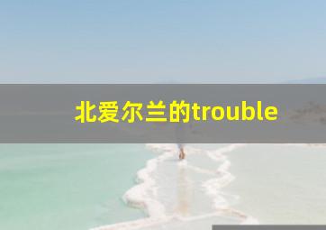 北爱尔兰的trouble