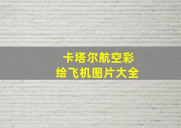 卡塔尔航空彩绘飞机图片大全