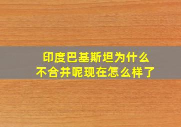 印度巴基斯坦为什么不合并呢现在怎么样了