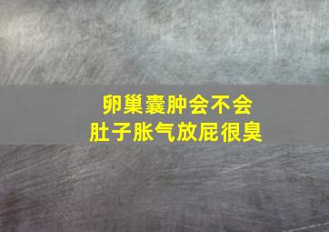 卵巢囊肿会不会肚子胀气放屁很臭