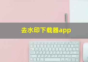 去水印下载器app