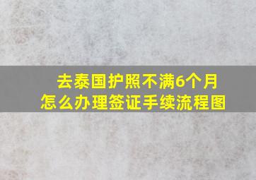 去泰国护照不满6个月怎么办理签证手续流程图