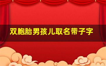 双胞胎男孩儿取名带子字