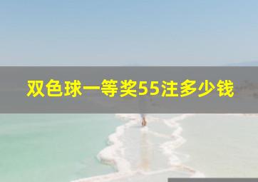 双色球一等奖55注多少钱