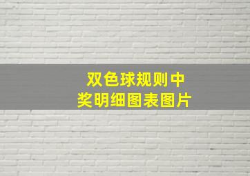 双色球规则中奖明细图表图片