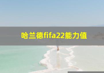 哈兰德fifa22能力值