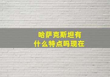 哈萨克斯坦有什么特点吗现在