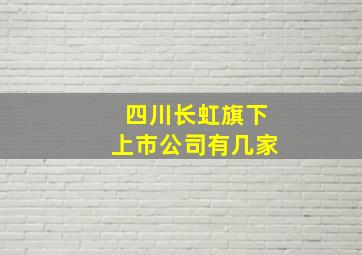 四川长虹旗下上市公司有几家