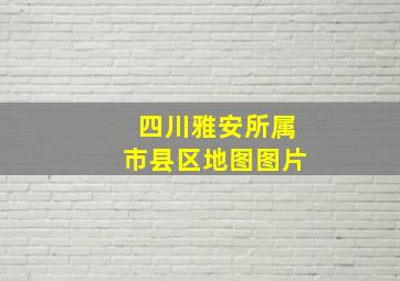 四川雅安所属市县区地图图片