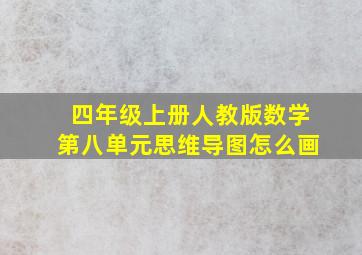 四年级上册人教版数学第八单元思维导图怎么画