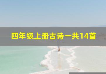 四年级上册古诗一共14首