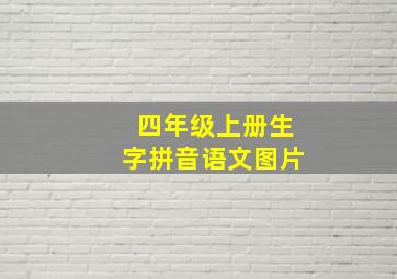 四年级上册生字拼音语文图片