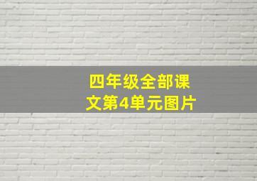 四年级全部课文第4单元图片